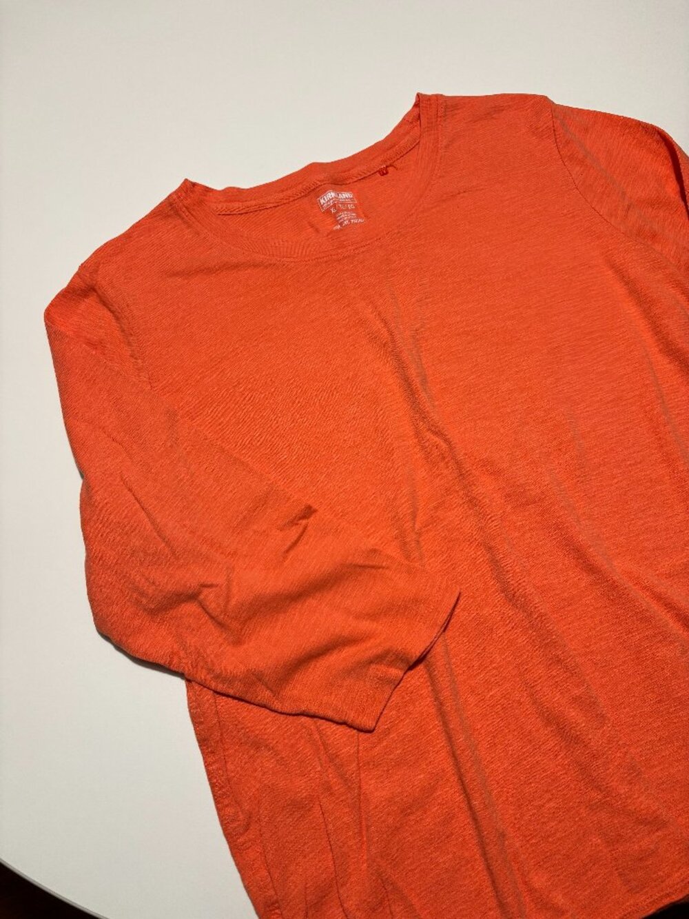Kirkland Orange Sunshine 3/4 Long Sleeve Cotton T-Shirt